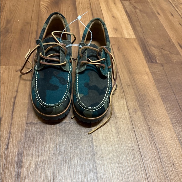 COPY - POLO Ralph Lauren Ranger Suede Camo Olive Boat Shoe Men’s Size 11 1/2 NEW - Picture 3 of 4